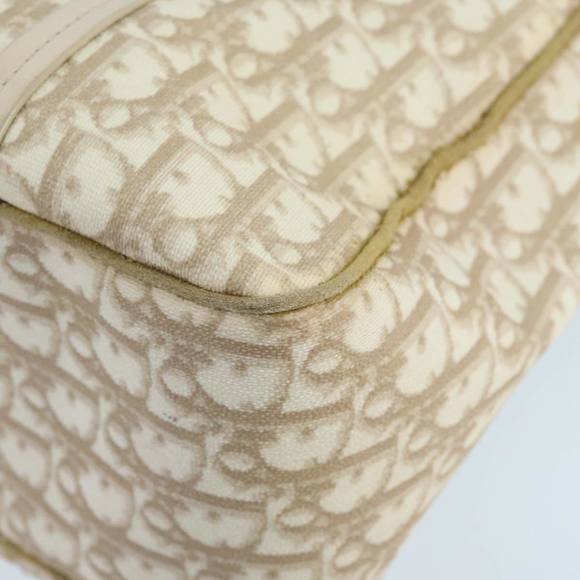 Christian Dior Trotter Romantic Tote Bag PVC Beige Silver Auth 96207 - Picture 16 of 16